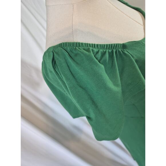 Boden Square Neck Green Jersey Mini Dress US 2 - Picture 5 of 10